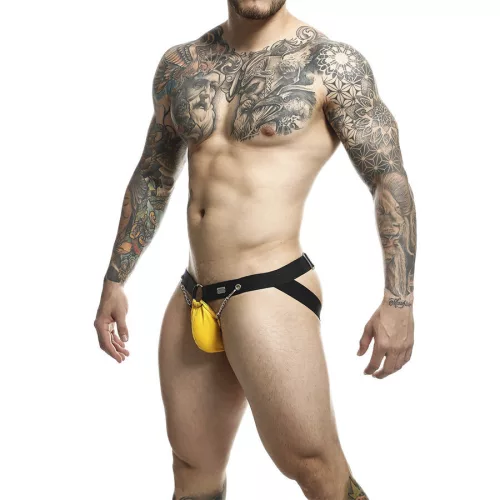 MOB – sárga jockstrap láncokkal, egy méretben