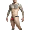 MOB – szenvedélyes DNGEON jockstrap, piros, egy méret
