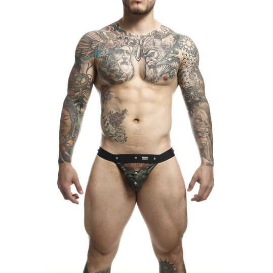 MOB - DNGN Jockstrap – sportos férfi alsónemű, zöld