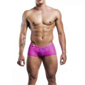 MOB – érzéki rózsaszín csipkés boxer S/M méretben