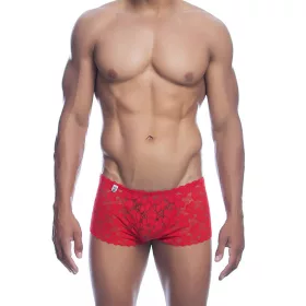 MOB – érzéki vörös csipke boxer, S/M méret