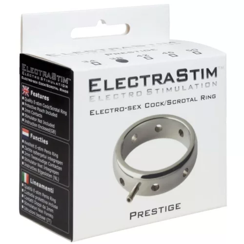 ElectraStim Prestige - prémium elektromágneses fém péniszgyűrű 50 mm