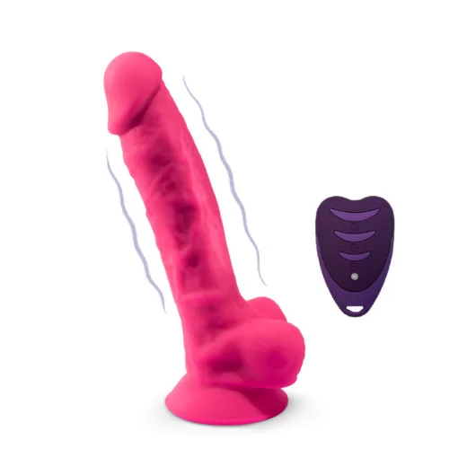 Silexd Dildó Rezgő, Távirányítós 18 cm Rózsaszín