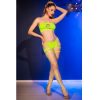 CHILIROSE - Neon zöld top és short szett S/M