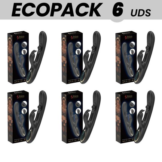 ECOPACKS 6 DB - Ibiza – masszírozó gyöngyös nyuszivibrátor