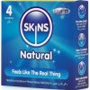 SKINS Natural – prémium natúr óvszer 4 db-os csomag