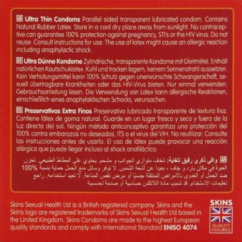 SKINS – ultravékony prémium óvszer csomag 4 db
