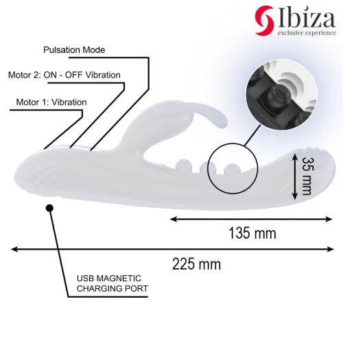 IBIZA – pulzáló vibráló nyuszi stimuláló