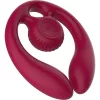 Snail Vibe Páros stimulátor Távirányítós, 3 motoros, 5 sebesség, Vízálló Burgundi
