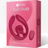 Snail Vibe Páros stimulátor Távirányítós, 3 motoros, 5 sebesség, Vízálló Burgundi