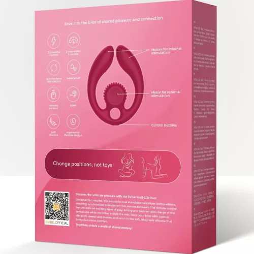 Snail Vibe Páros stimulátor Távirányítós, 3 motoros, 5 sebesség, Vízálló Burgundi