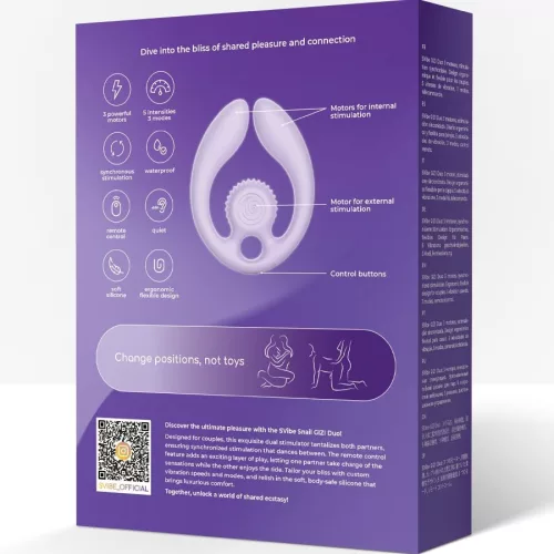 Snail Vibe Vibrátor Páros stimuláló, Távirányítós, 5 sebesség, Vízálló, Lila