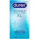 DUREX - láthatatlan óvszer XL - 10 db prémium védelem