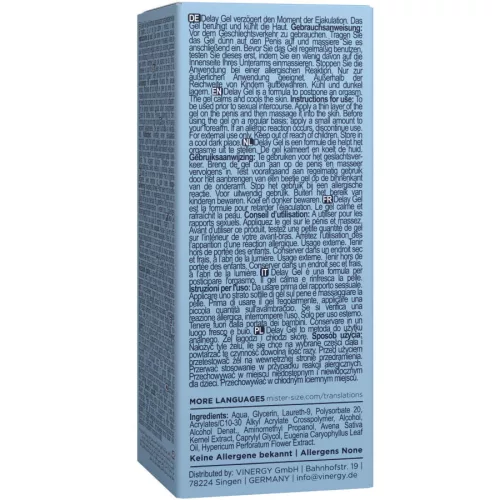 Mister Size - késleltető gél 50 ml prémium élvezethez