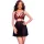 CHILIROSE – érzéki fekete-piros babydoll XL méretben