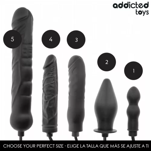 Addicted Toys Anál plug Felfújható, P-pont stimuláló Szilikon