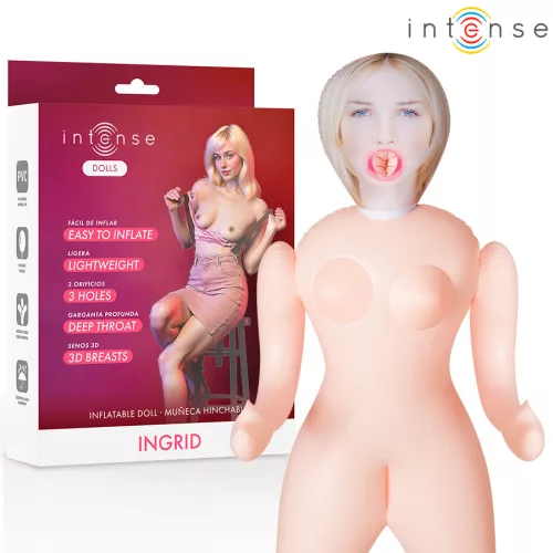 INTENSE DOLLS - Ingrid – fújható játékfigura három nyílással