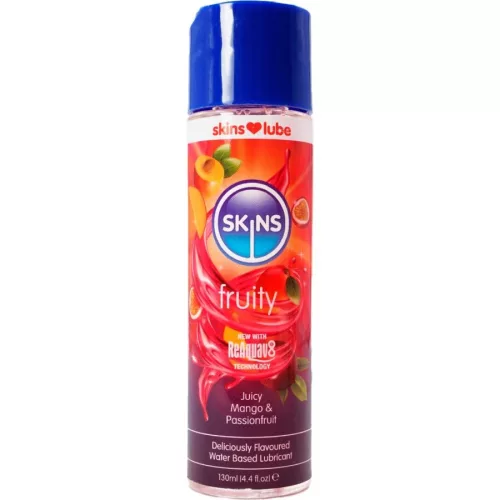SKINS - gyümölcsös vízbázisú síkosító, mangó & maracuja 130 ml