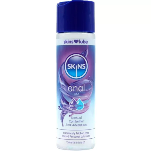 SKINS – hibrid víz- és szilikon alapú anális síkosító 130 ml