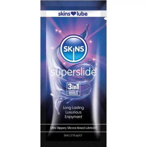 SKINS - prémium szilikon alapú síkosító, 5 ml egyadagos
