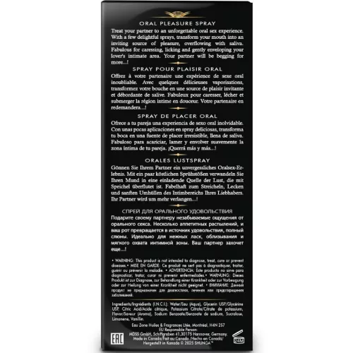 SHUNGA - csábító víziló ízű élvezeti spray 20 ml