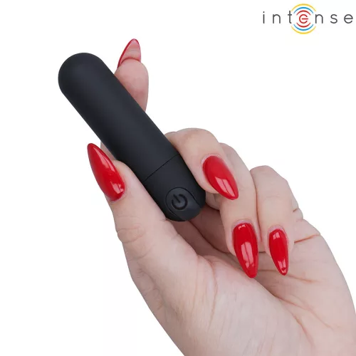 INTENSE - KAREN mini, újratölthető vibráló golyó feketében