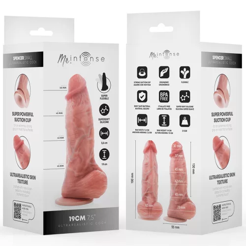 MR INTENSE – kicsi Spencer szilikon dildó 19 cm