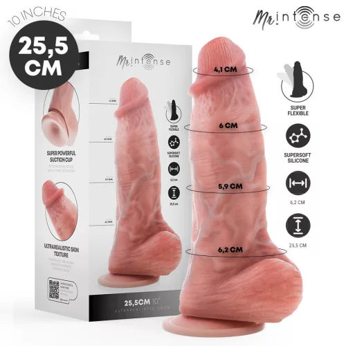 MR INTENSE – nagyméretű szilikon dildó 25,5 cm