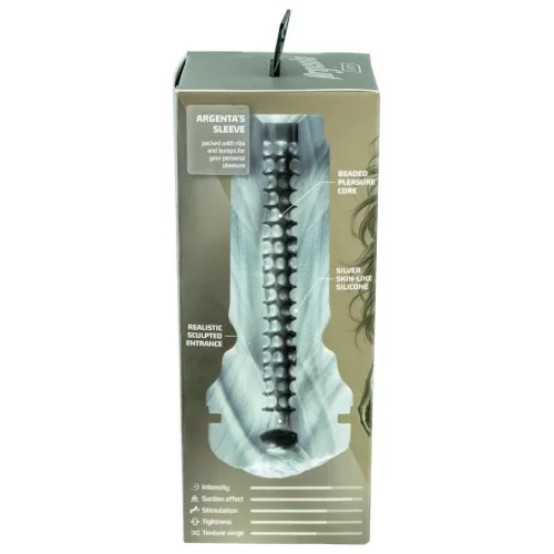 Kiiroo Maszturbátor Élethű, gyöngyözött belső 23 cm fekete