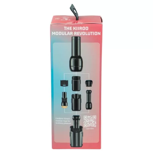 Kiiroo maszturbátor szívókamrás, élethű kialakítás 22 cm fekete
