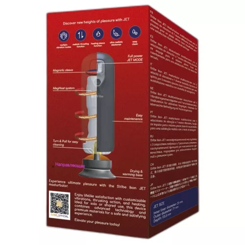 Svibe Maszturbátor Rezgő, Lökő, Melegíthető 13,5 cm fekete