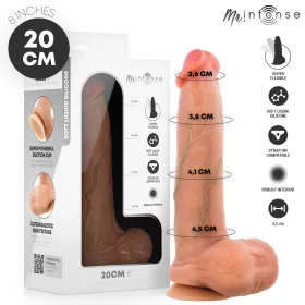   Mr Intense Dildó Szívókorongos, Realisztikus, 20 cm Fekete