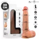 Mr Intense Dildó Szívókorongos, Realisztikus, 20 cm Fekete