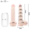 Mr Intense Dildó Szívókorongos, Realisztikus, 20 cm Fekete