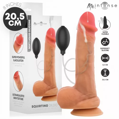 Mr Intense Dildó Ejakulációs funkció, Tapintható valósághűség 20,5 cm fekete