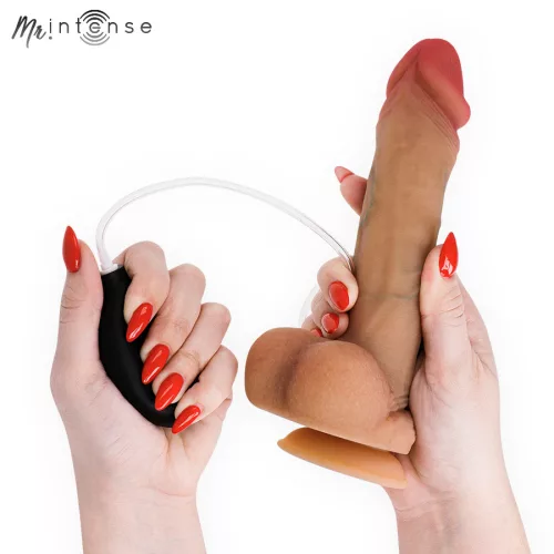 Mr Intense Dildó Ejakulációs funkció, Tapintható valósághűség 20,5 cm fekete