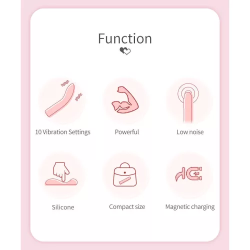 Pretty Love Kisell G-pont vibrátor rózsaszín