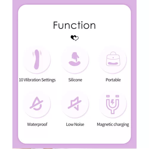 Pretty Love DJ Rabbit G-pont vibrátor lila