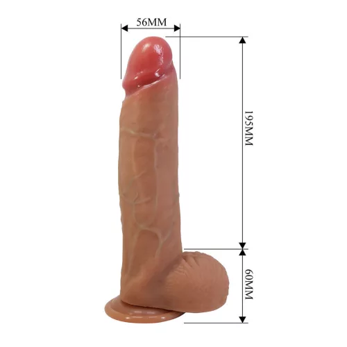 Pretty Love Mendel élethű dildó tapadókoronggal 25,5 cm