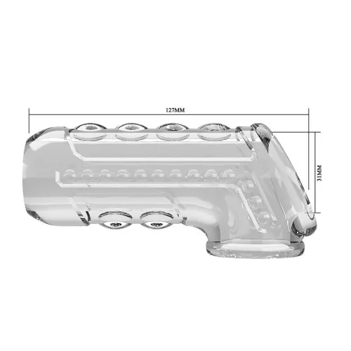 Pretty Love átlátszó mintás péniszvédő