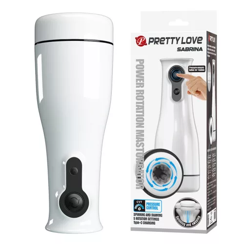 Pretty Love Sabrina forgó és billegő férfi maszturbátor