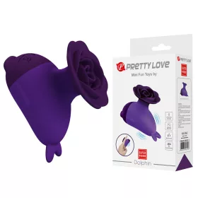 Pretty Love Dolphin mini vibrátor csipesszel