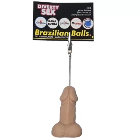 Diverty Sex Jegytartó fém csipesszel makkbarna