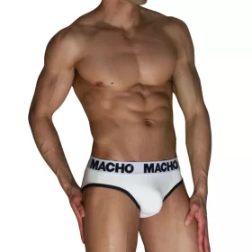   Macho klasszikus férfi alsó push-up betéttel fehér-fekete XL