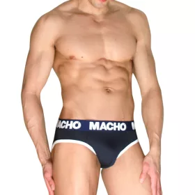 Macho férfi alsó push-up kenguru zsebbel kék L