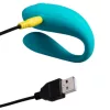 Romp Péniszgyűrű Vibrációs, Több mód, USB-töltős Türkiz