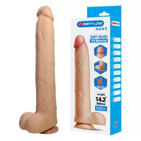  Pretty Love Dildó Rugalmas, tapadókorongos 36 cm bőrszínű
