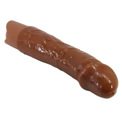 Pretty Love Vibrátor 10 rezgésmód, USB újratölthető 19,5 cm barna realisztikus