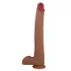 Pretty Love Dildó Realisztikus szilikon szívókoronggal 37,6 cm húsbarna-piros