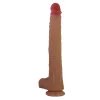 Pretty Love Dildó Realisztikus szilikon szívókoronggal 37,6 cm húsbarna-piros